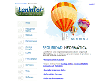 Tablet Screenshot of laninfor.com